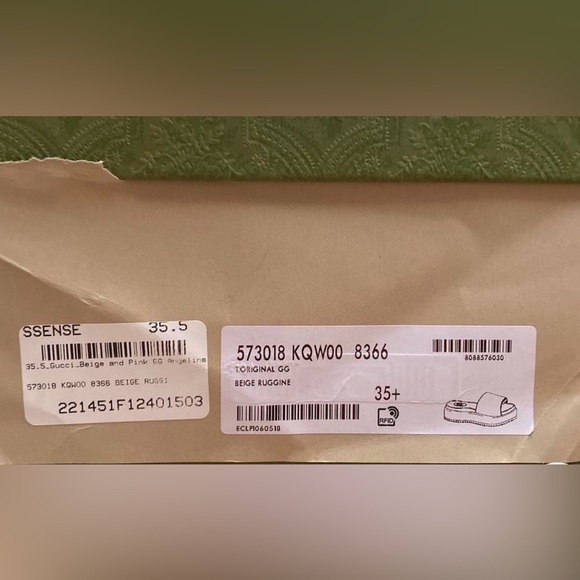 GUCCI NIB Women’s Original GG Monogram Platform Sandal Size 35.5 EU/ US 5 1/2 - Picture 5 of 5